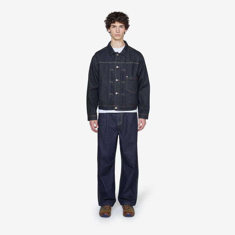 Type-1 Denim Trucker Jacket One Washed Jackets