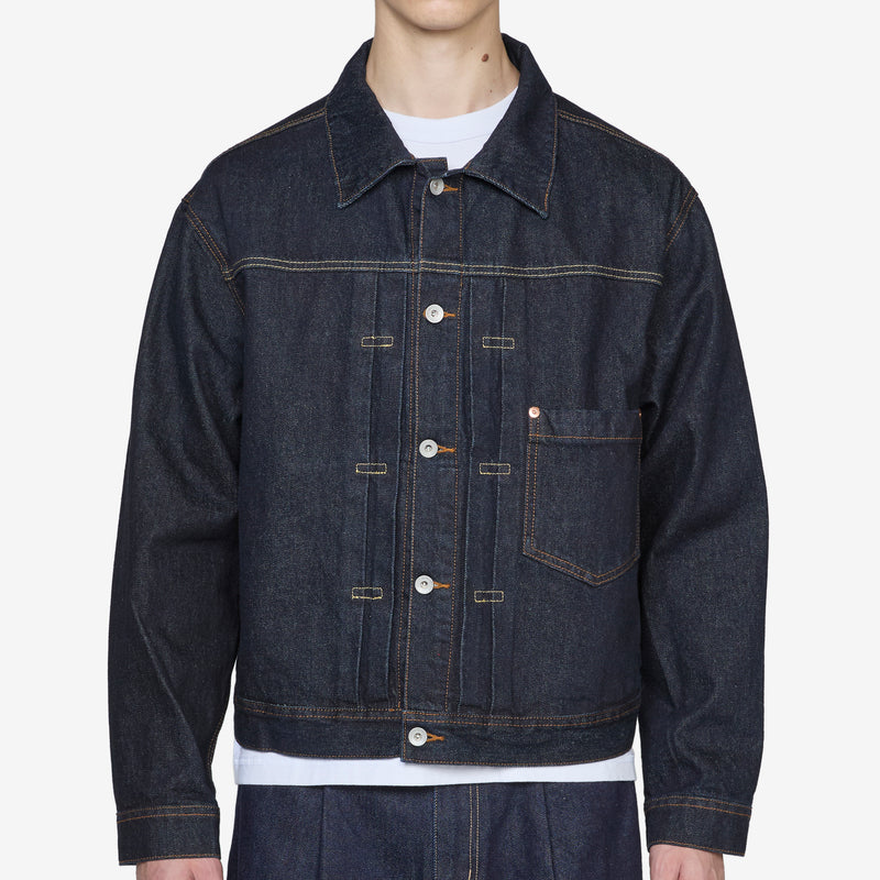 Type-1 Denim Trucker Jacket One Washed Jackets