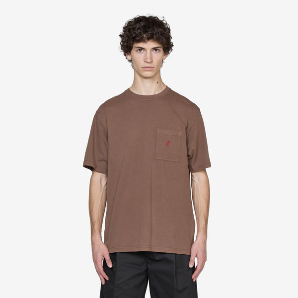 One Point T-Shirt Pigment Dyed Brown Pigment Tees