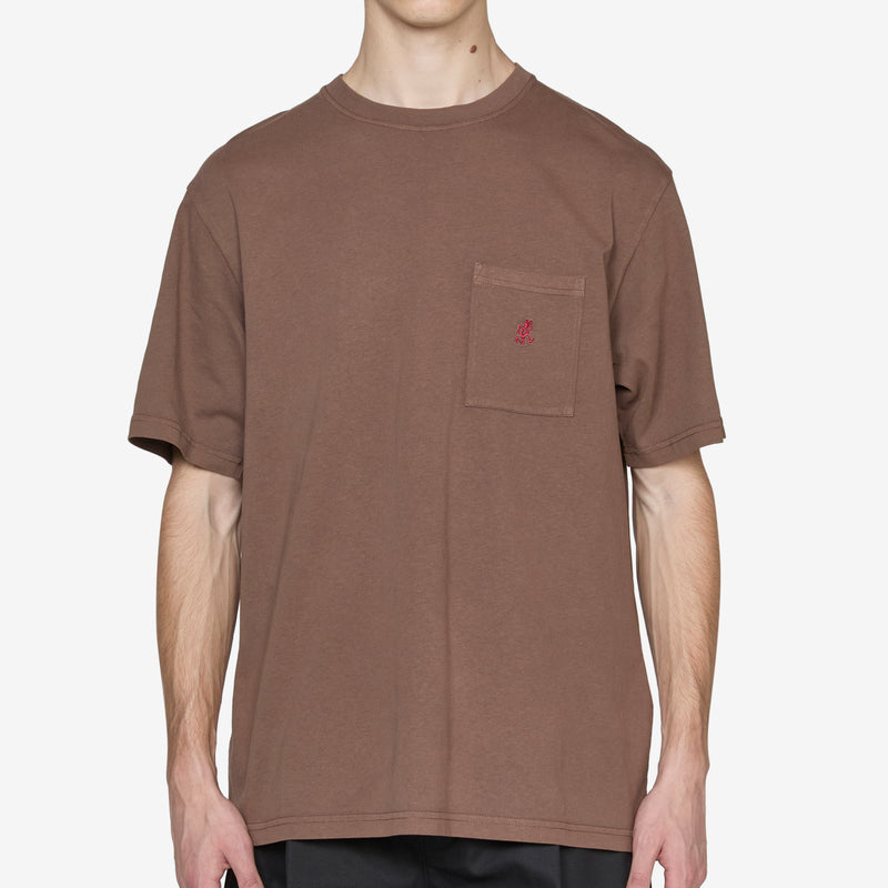 One Point T-Shirt Pigment Dyed Brown Pigment Tees