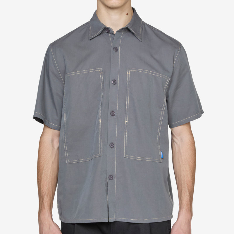 Cliff Short Sleeve Shirt Charcoal Shirts