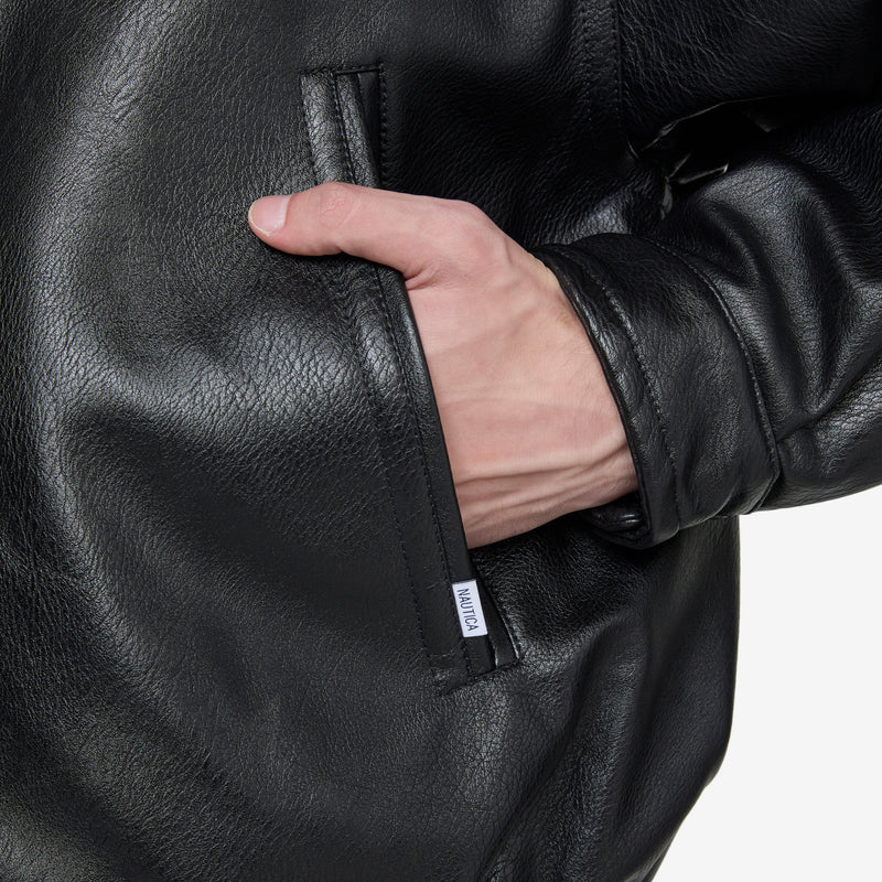 Vegan Leather Blouson Black – Above The Clouds Vegan Leather Blouson Black – Above The Clouds