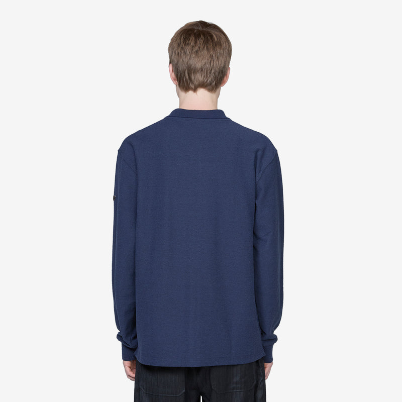 Andy Polo Cardigan Navy Jumpers