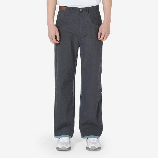 Crack Nylon Inside-Out Trouser Sky Blue