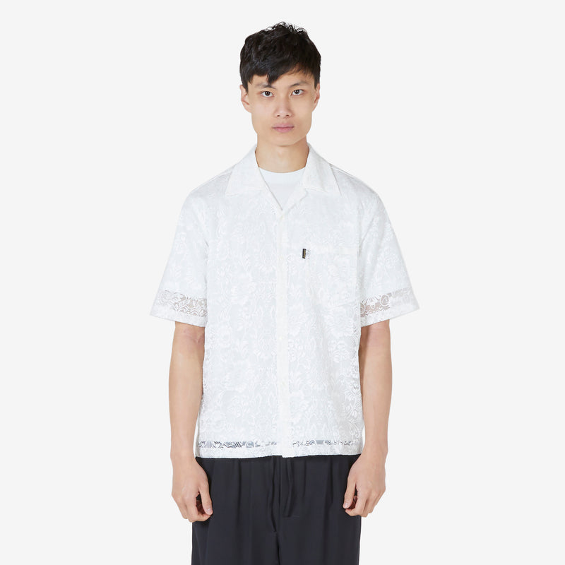 Lace Hawaiian Shirt White Shirts
