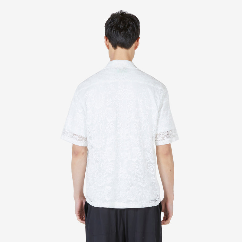 Lace Hawaiian Shirt White Shirts