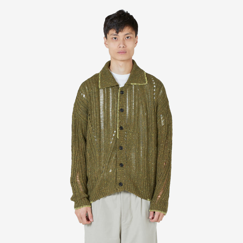 Nep Wool Cardigan Khaki