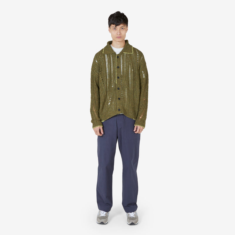 Nep Wool Cardigan Khaki