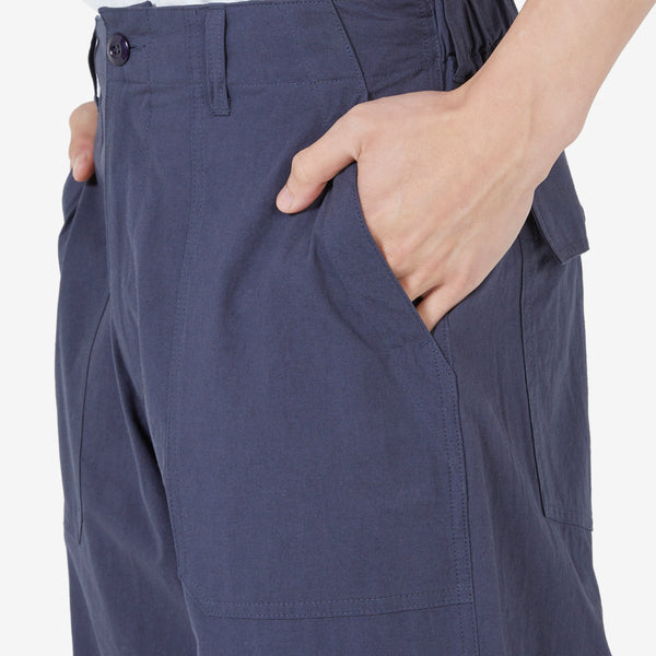 Linen Easy Fatigue Pant Navy