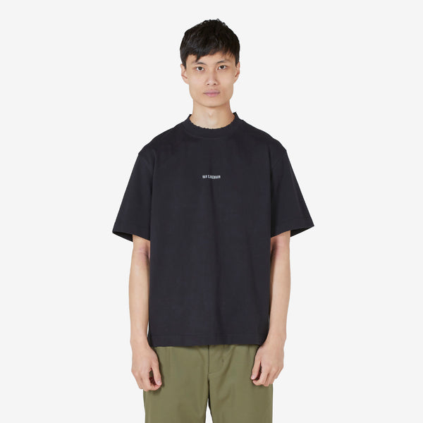 Distressed Short Sleeve Logo T-Shirt Black
