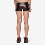 Mowalola x Women's Mini Shorts Black | Gym Red