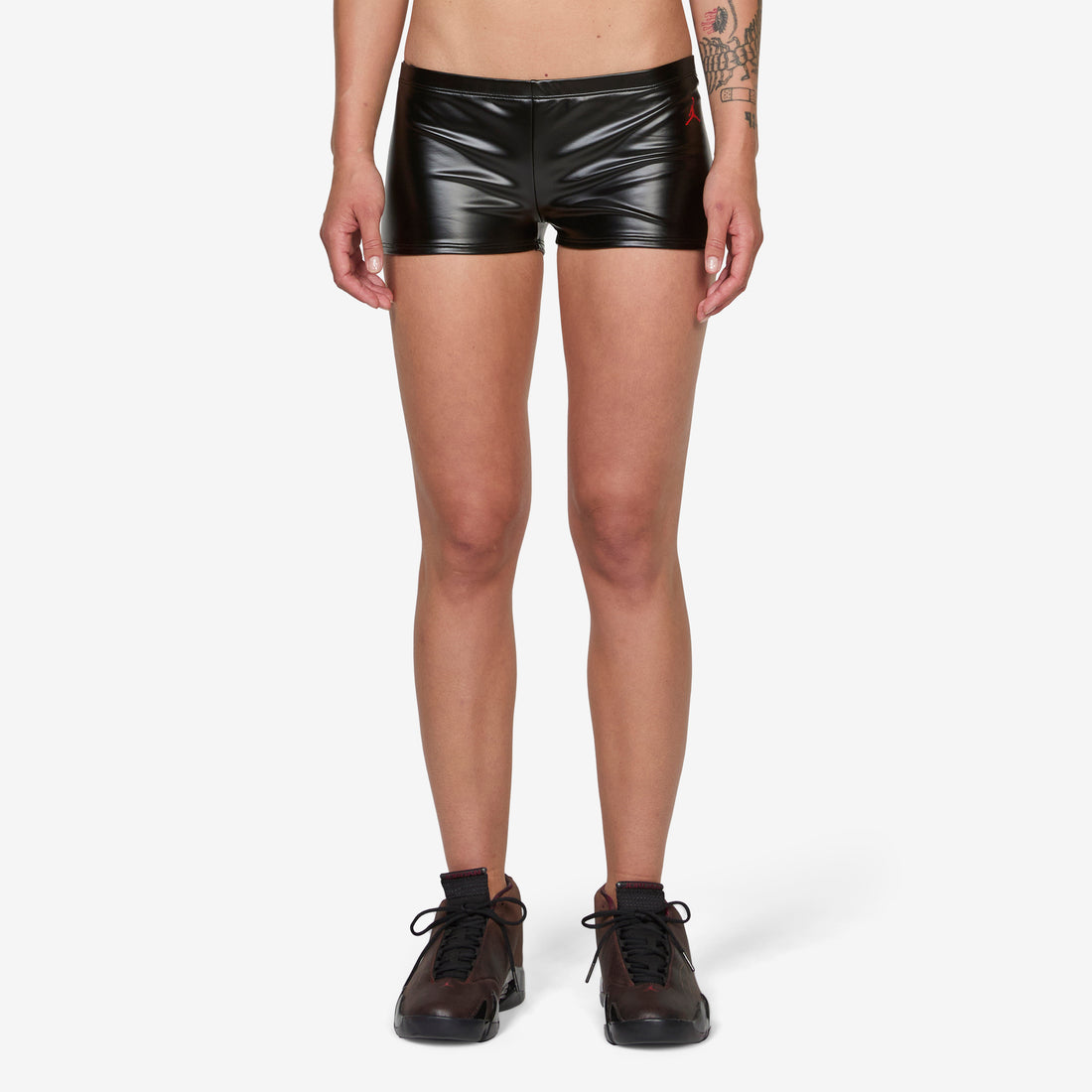 Mowalola x Women's Mini Shorts Black | Gym Red Shorts