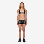 Mowalola x Women's Halter Bra Black | Gym Red
