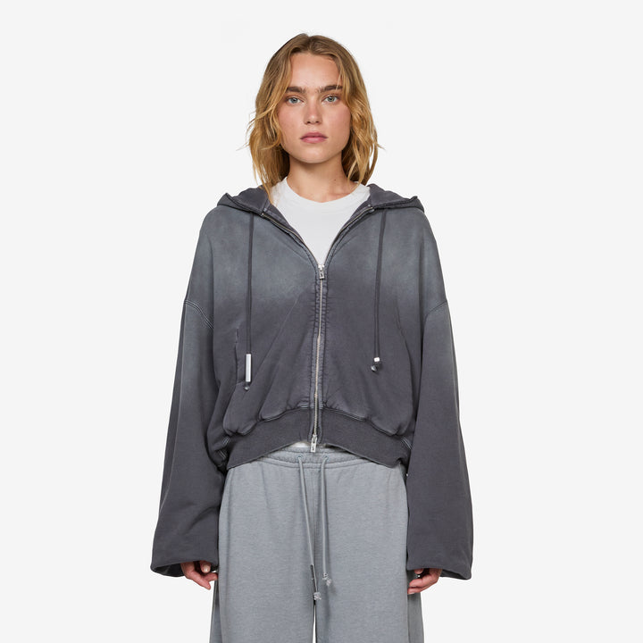 Women's Energy Studio Fleece Hoodie Black Front