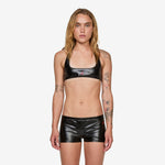 Mowalola x Women's Halter Bra Black | Gym Red