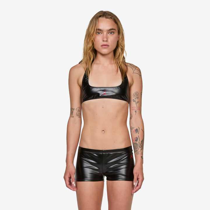 Mowalola x Women's Halter Bra Black | Gym Red Front