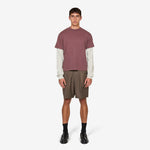 Tide Double T-Shirt Plum | Bone