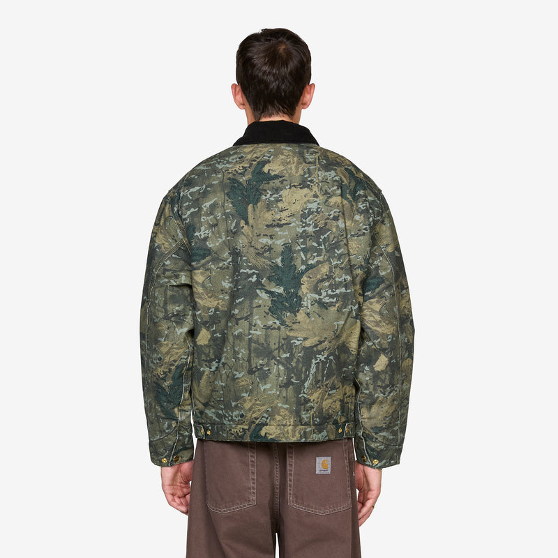 OG Detroit Jacket Camo Combi Green | Black Stone Washed Jackets