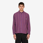 Ben Longsleeve Shirt Purple Stripe