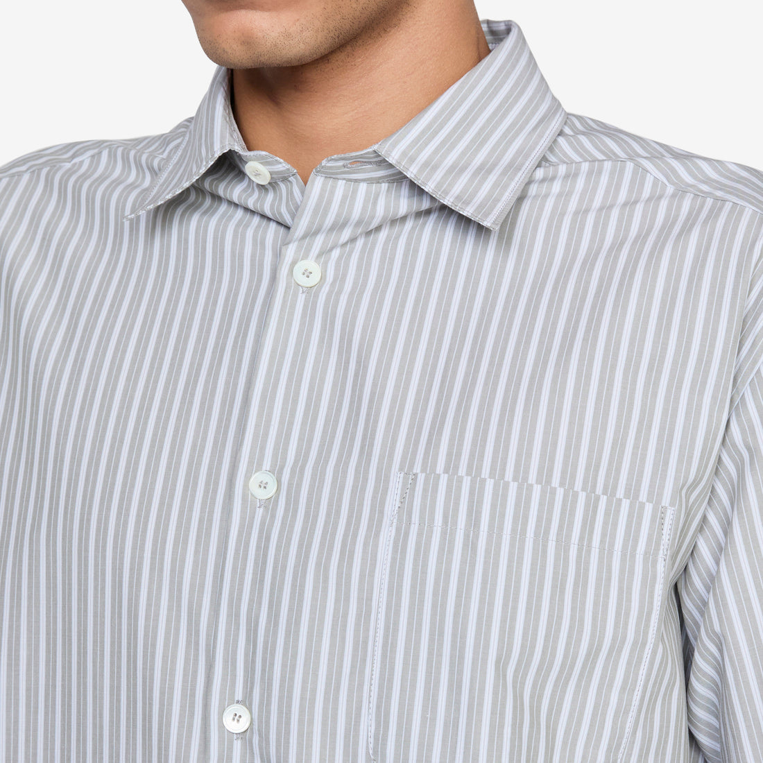 Malo Shirt Gray Green Shirts