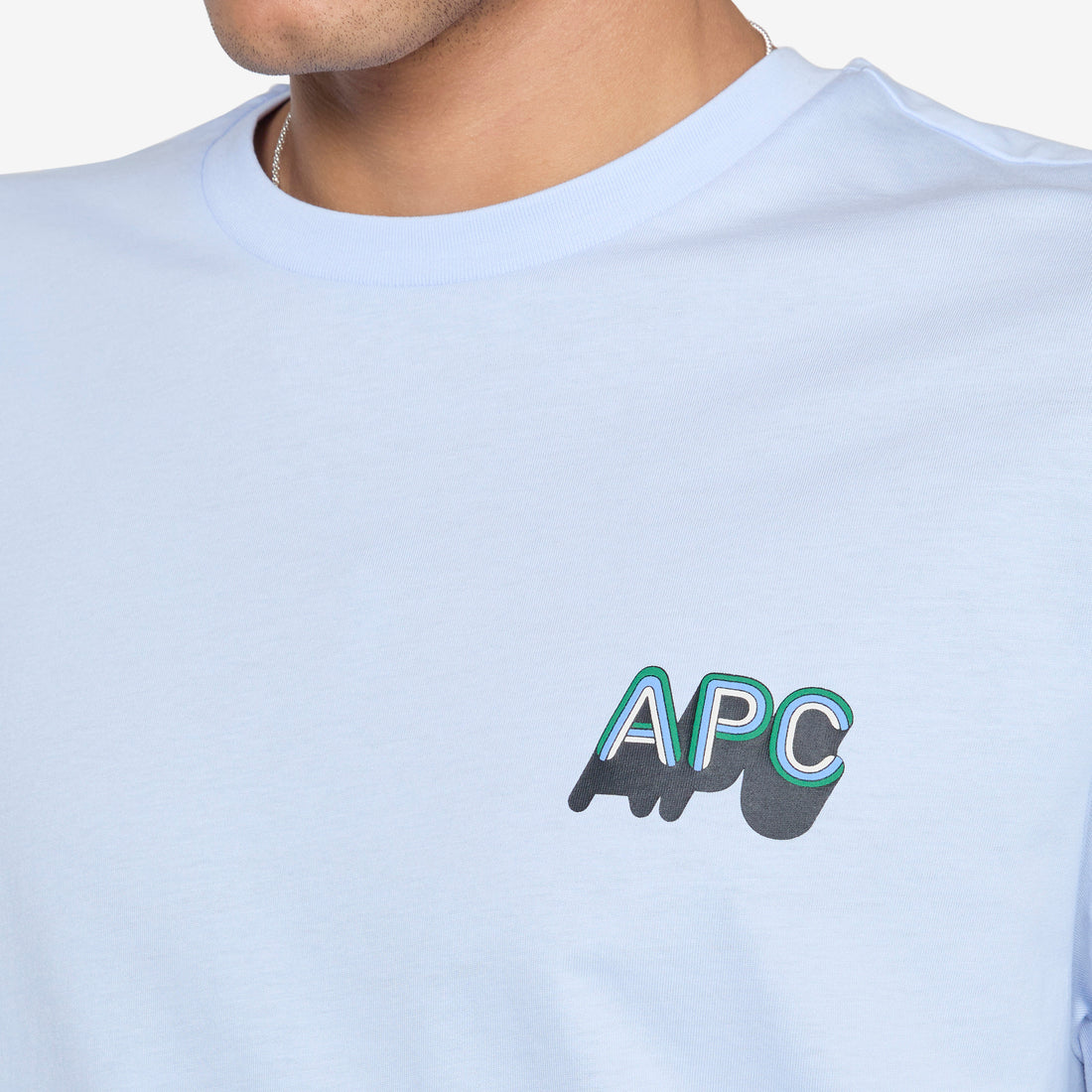 70's H T-Shirt Sky Blue Tees