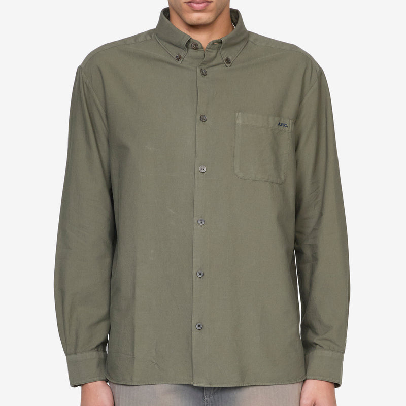 Mateo Logo Shirt Forest Green Shirts