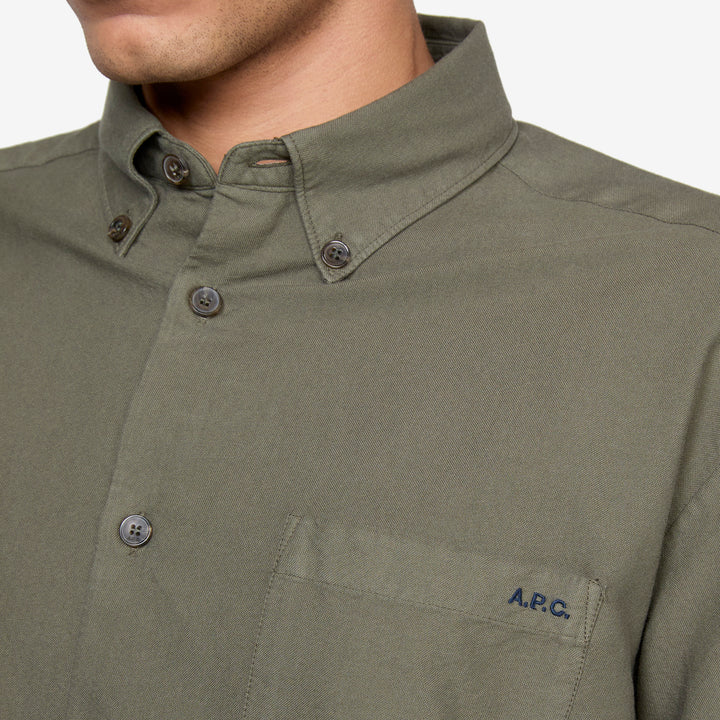 Mateo Logo Shirt Forest Green
