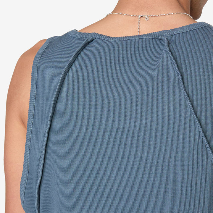 Rib Tank Top Dark Grey