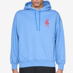 Snake Logo Oversized Hoodie Dusty Blue