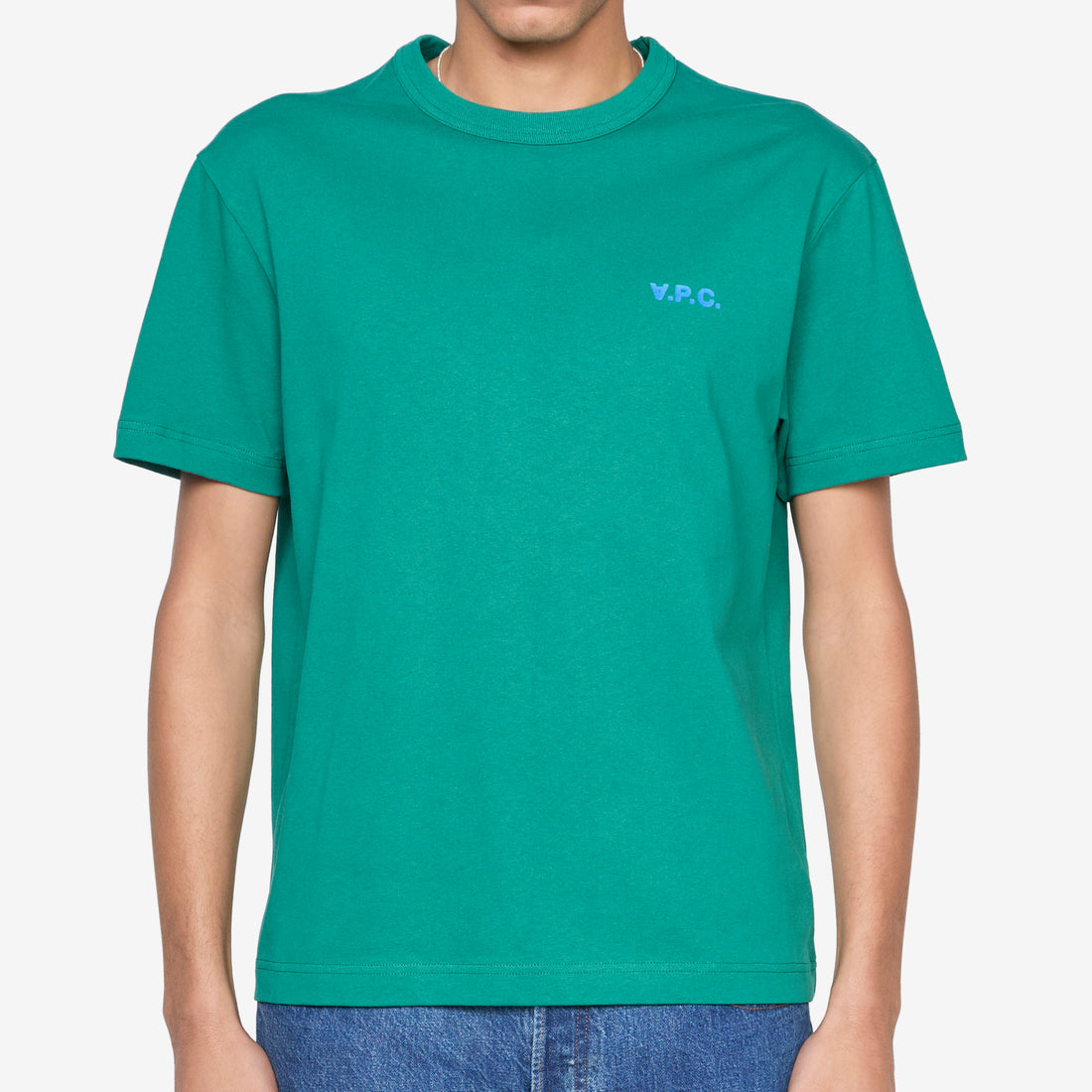 Boxy Petit VPC T-Shirt Green | Blue Tees