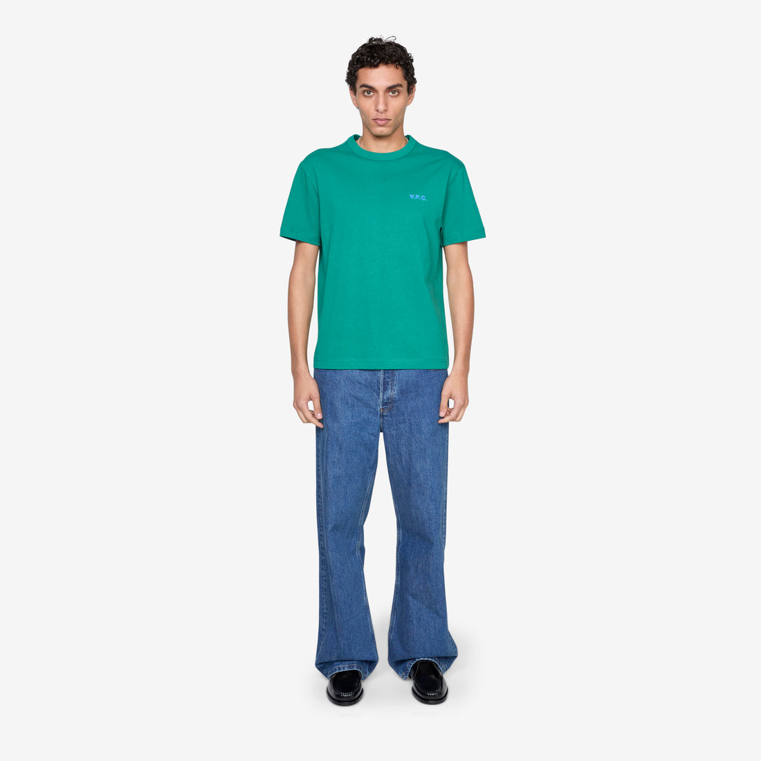 Boxy Petit VPC T-Shirt Green | Blue Tees