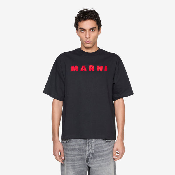 Mohair Patch Logo T-Shirt Black Tees
