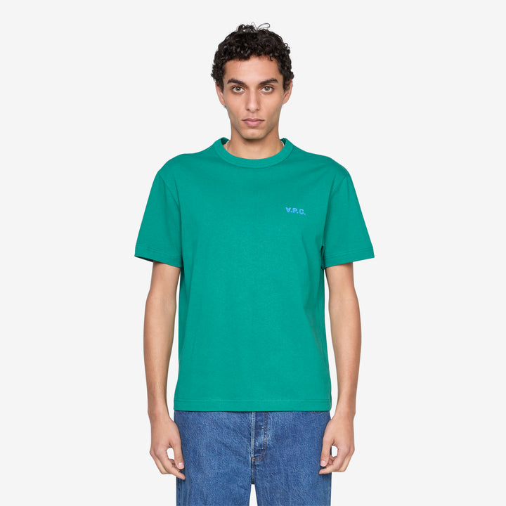 Boxy Petit VPC T-Shirt Green | Blue Front
