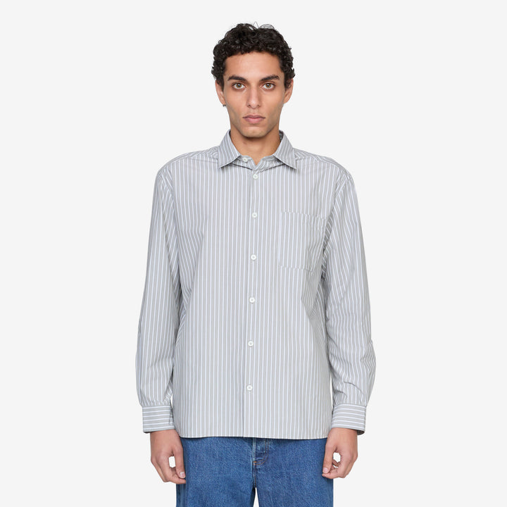 Malo Shirt Gray Green Front