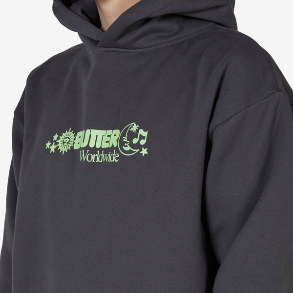Zodiac Pullover Hood Washed Black