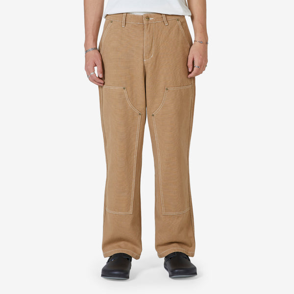 Work Double Knee Pant Washed Brown