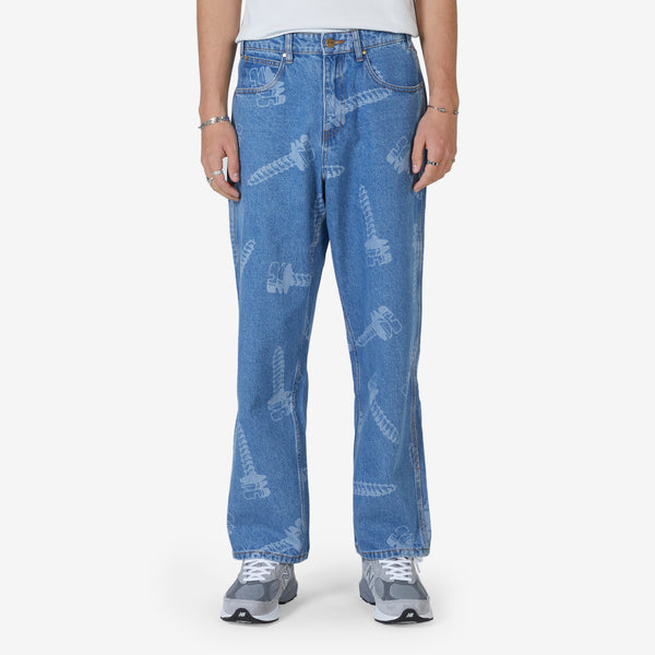 Screw Denim Pant Washed Indigo