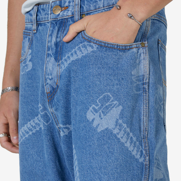 Screw Denim Pant Washed Indigo
