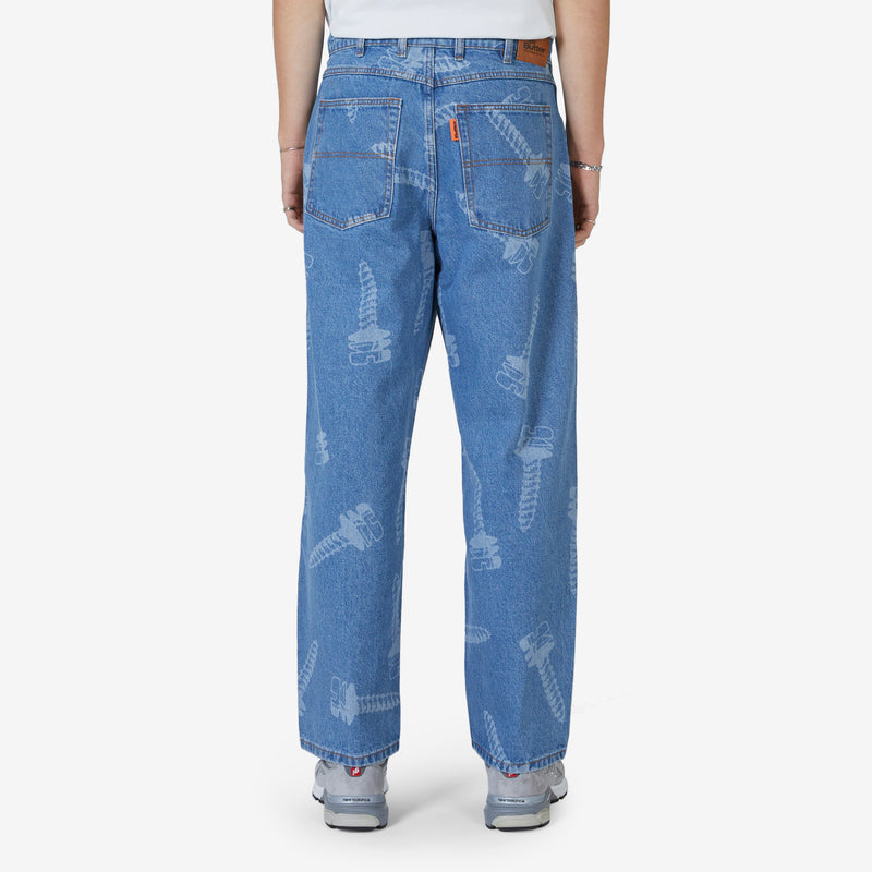 Screw Denim Pant Washed Indigo