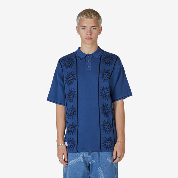 Solar Knit Short Sleeve Shirt Harbour Blue