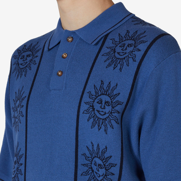 Solar Knit Short Sleeve Shirt Harbour Blue