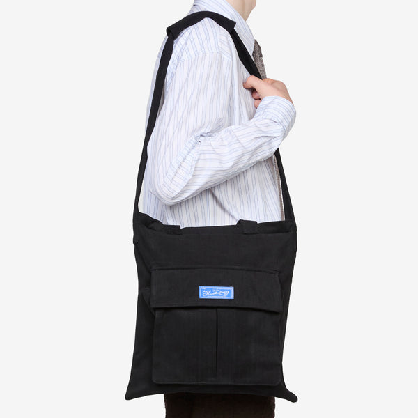 Routine Shoulder Bag Brushed Black Twill Bags