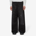 Plott Peached Light Cotton Twill Trouser Black