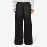 Plott Peached Light Cotton Twill Trouser Black