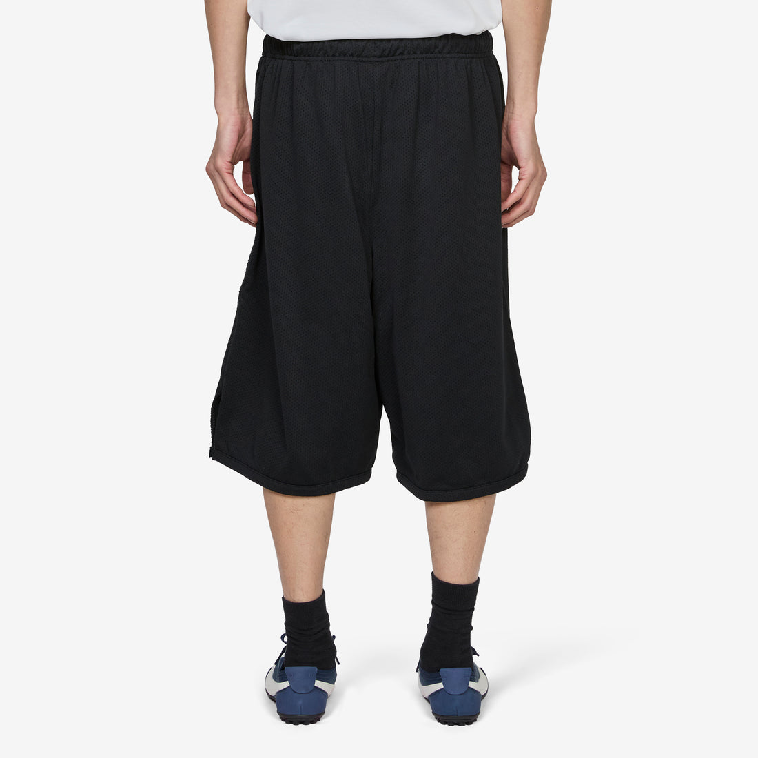 Logo Mesh Shorts Black | Ice Silver Shorts