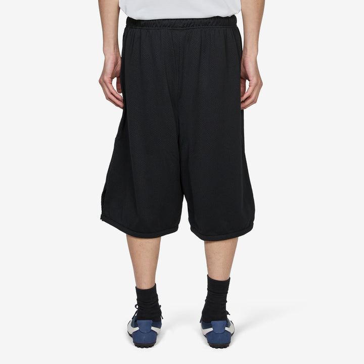 Logo Mesh Shorts Black | Ice Silver