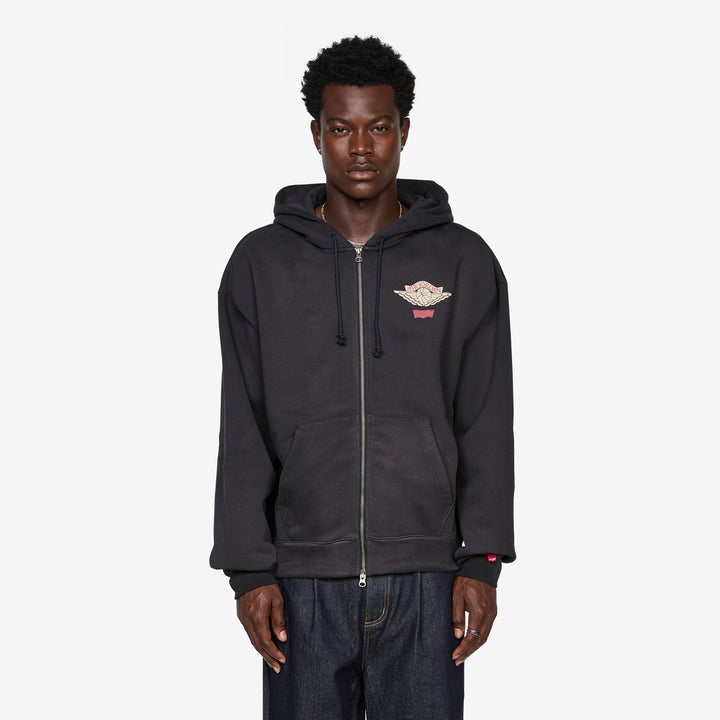 Levi's x Hoodie Black | Pale Ivory | Gym Red Front