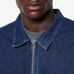 Denim Full Zip Jacket Rinsed Denim
