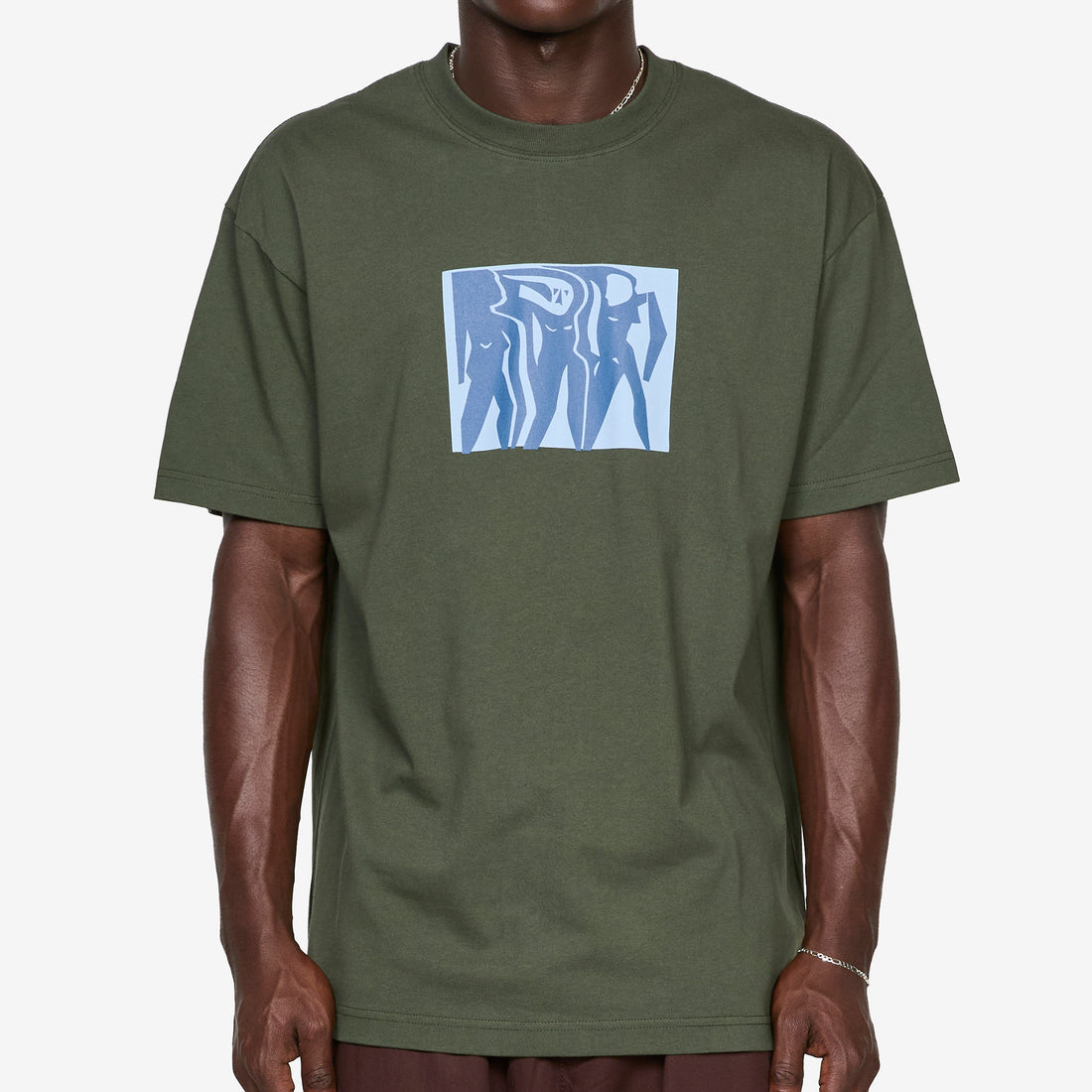 Cut Outs T-Shirt Dark Olive Tees