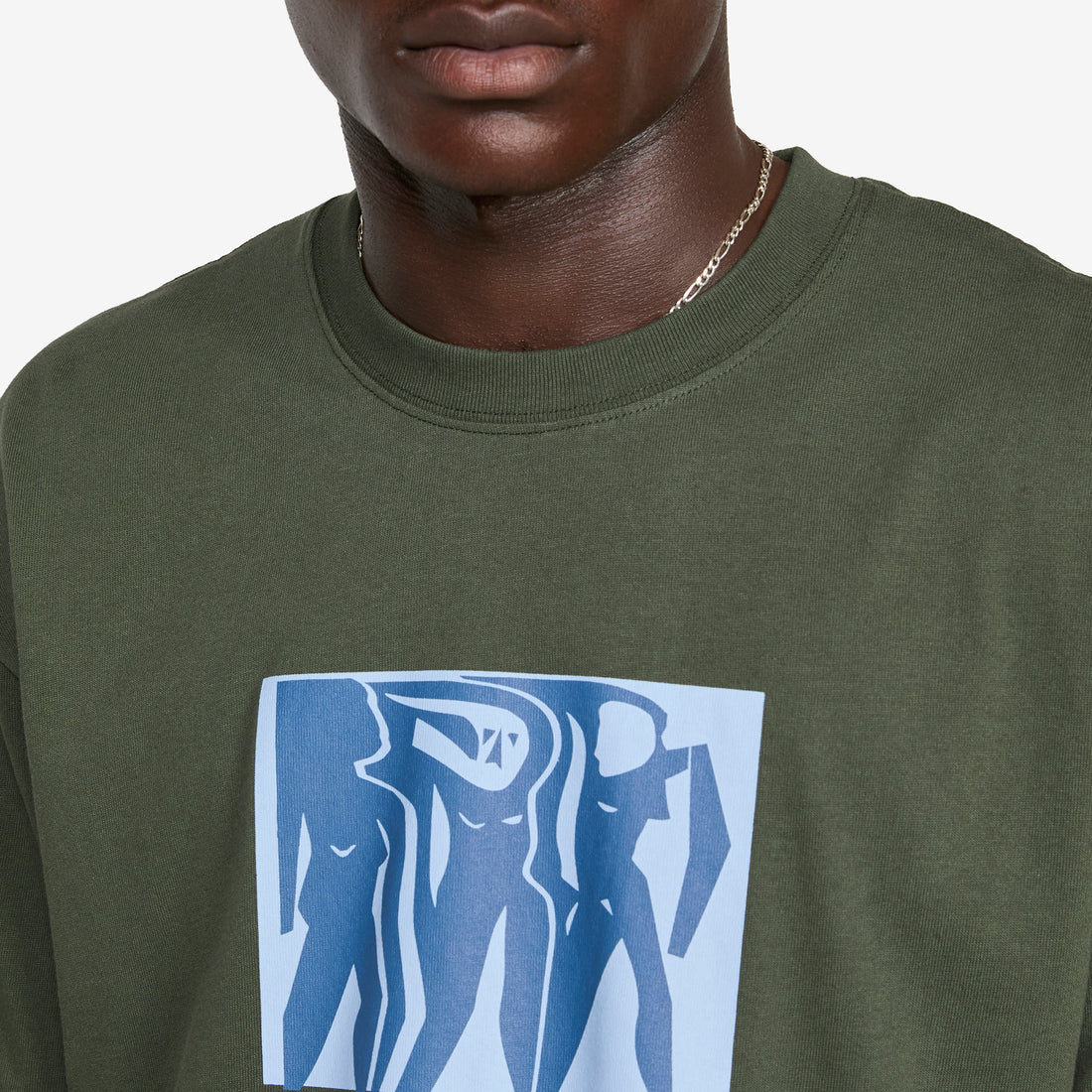 Cut Outs T-Shirt Dark Olive Tees